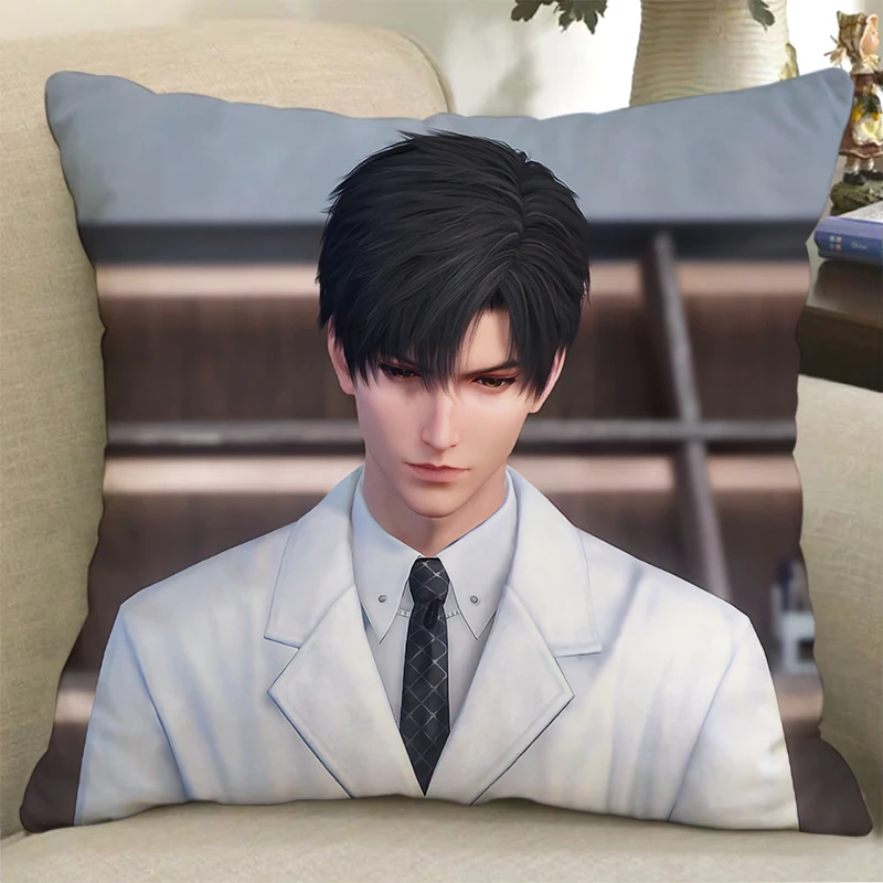 ゲームラブアンドディープスペースグッズ Zayneレイ・イ・シエオン・リーシェン コスプレ枕カバー ソフトスローピローインナーカバー 両面カスタマイズ可能ギフト