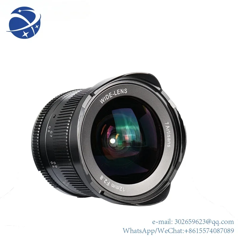 yyhc 7artisans 12mm f2.8 APS-C wide angle prime lens for Canon EOSM Fuji X M43 E mount camera A6500 A6300 XT2 M50