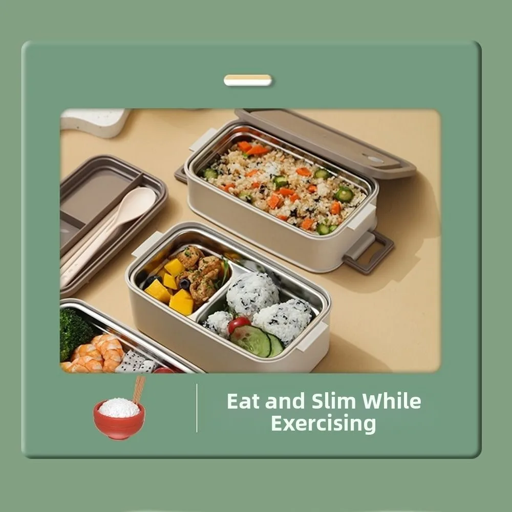 

Подарки, квадратный герметичный изолированный ланч-бокс, портативный защитный отсек, контейнеры для хранения еды Bento из нержавеющей стали