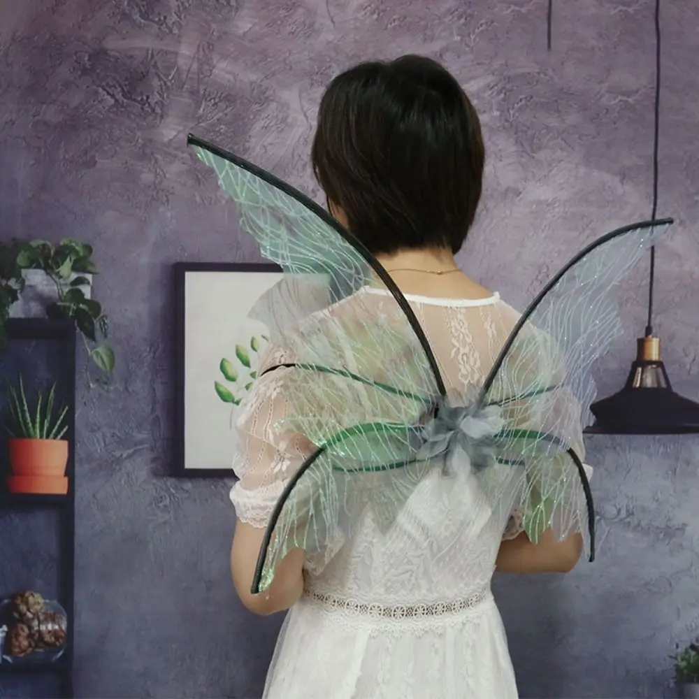 Dansshow rekwisieten Sparkle Fairy Princess Wings Cosplay kostuums Elf Cosplay Wing Fairy Butterfly Wing Stage Catwalk accessoire