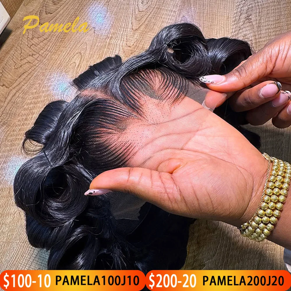 New Trend Lagos Hairline Body Wave 13x6 Lace Frontal Glueless Wig Curly Human Hair Glueless Lace Front Wig PrePlucked Woman Wigs