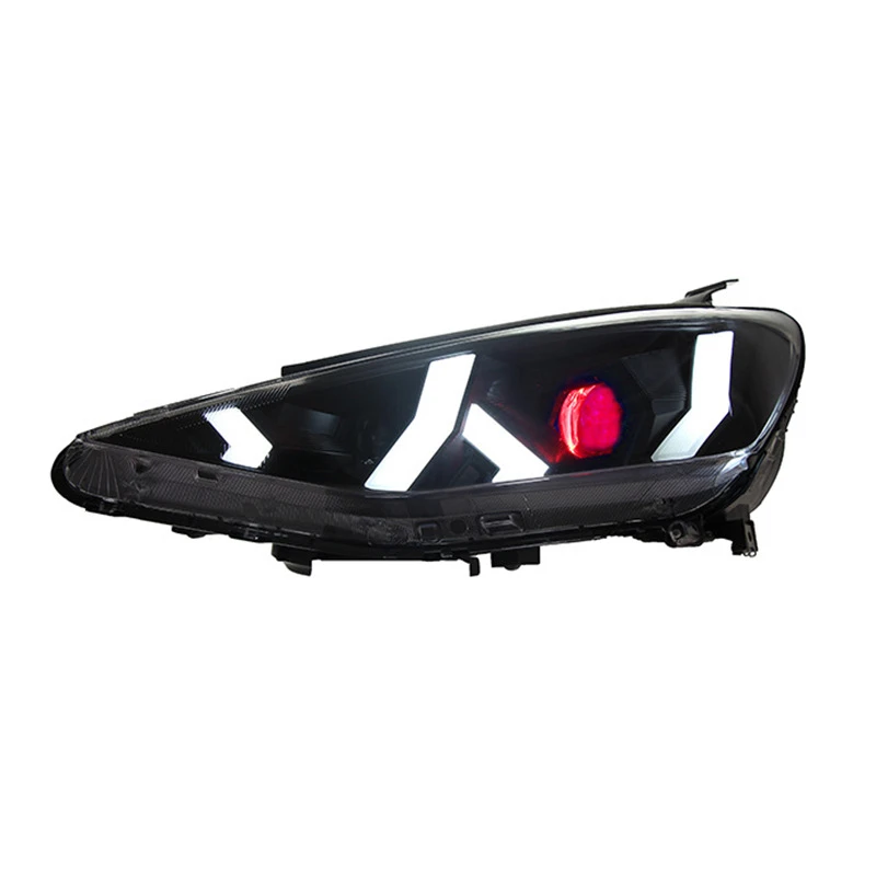 

Подходит для Hyundai Festa 2019-2020: Модифицированная фара в стиле Lamborghini, полностью светодиодная, с динамическим указателем поворота