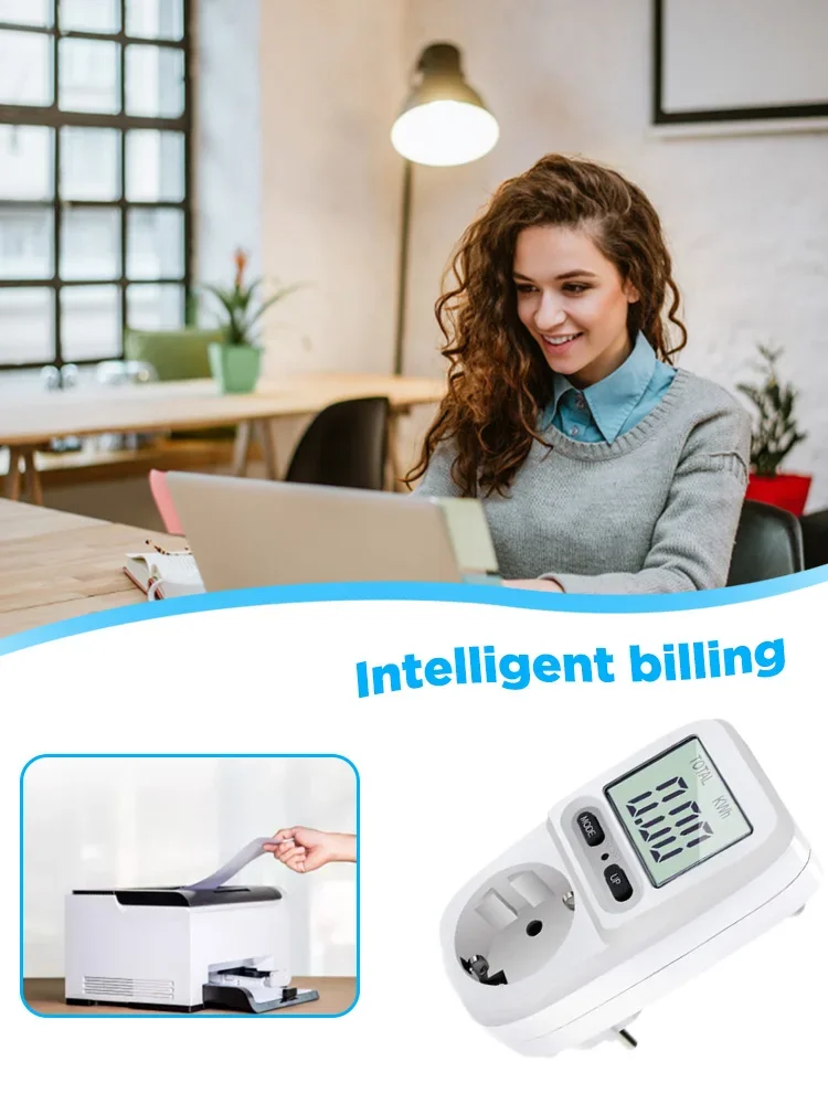 Compteur de puissance électrique avec écran LCD, wattmètre, prise de courant, testeur électrique, prise de mesure, analyseur, FR, US, UK, AU, 220V