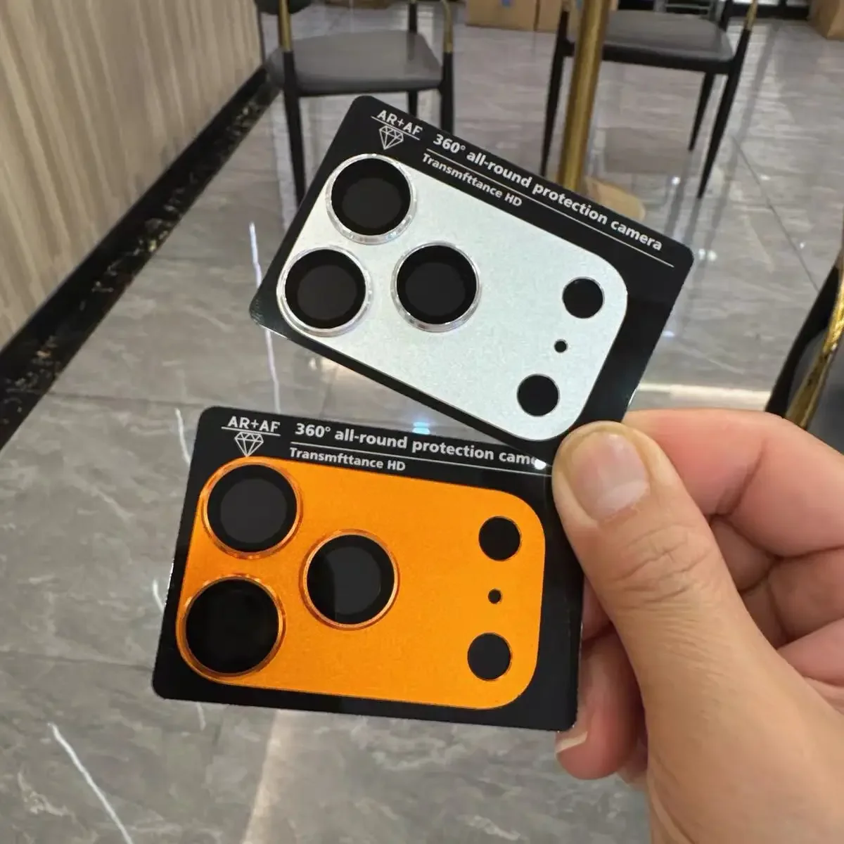 سبائك الألومنيوم درع عدسة الكاميرا حامي آيفون 17 برو ماكس عدسة فيلم 17pro غطاء حماية مضاد للشفافة #2