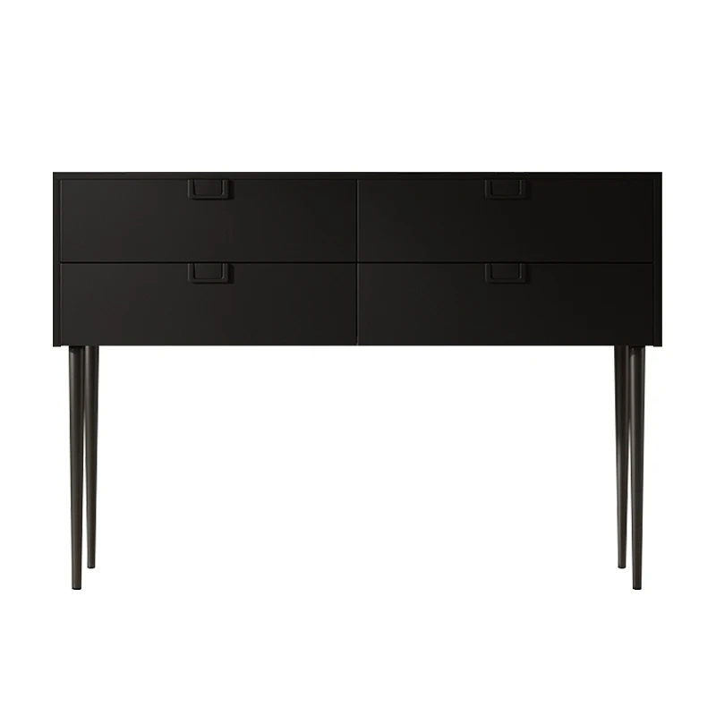 #French Minimalist Console Table With Storage Rustic Modern Rectangle Console Table Living Room Porch Wohnzimmer Tisch Furniture