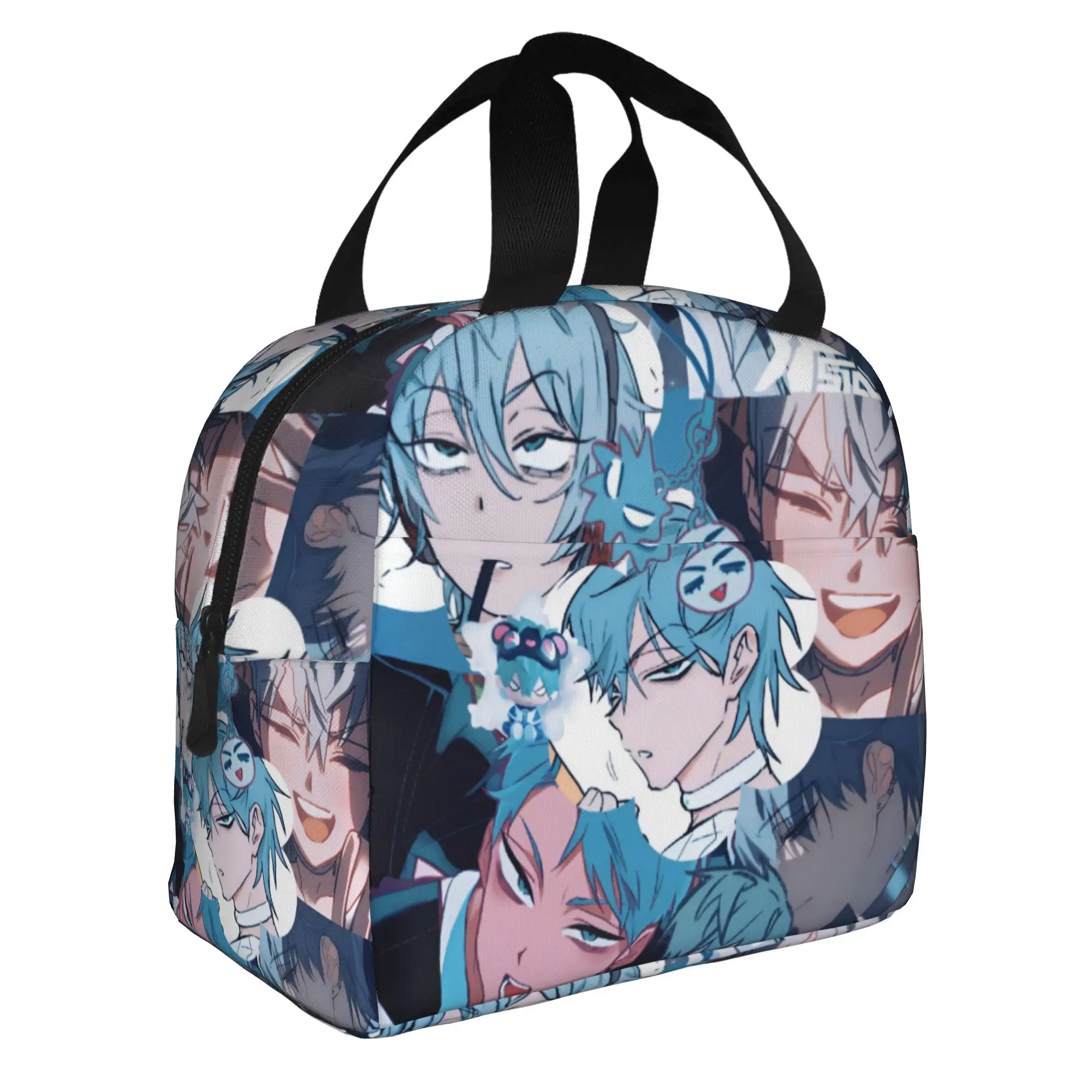 Aliens Stages Portable Lunch Boxes for Women Multifunction Adorable Cartoon Thermal Cooler Food Insulated Lunch Bag Office Work