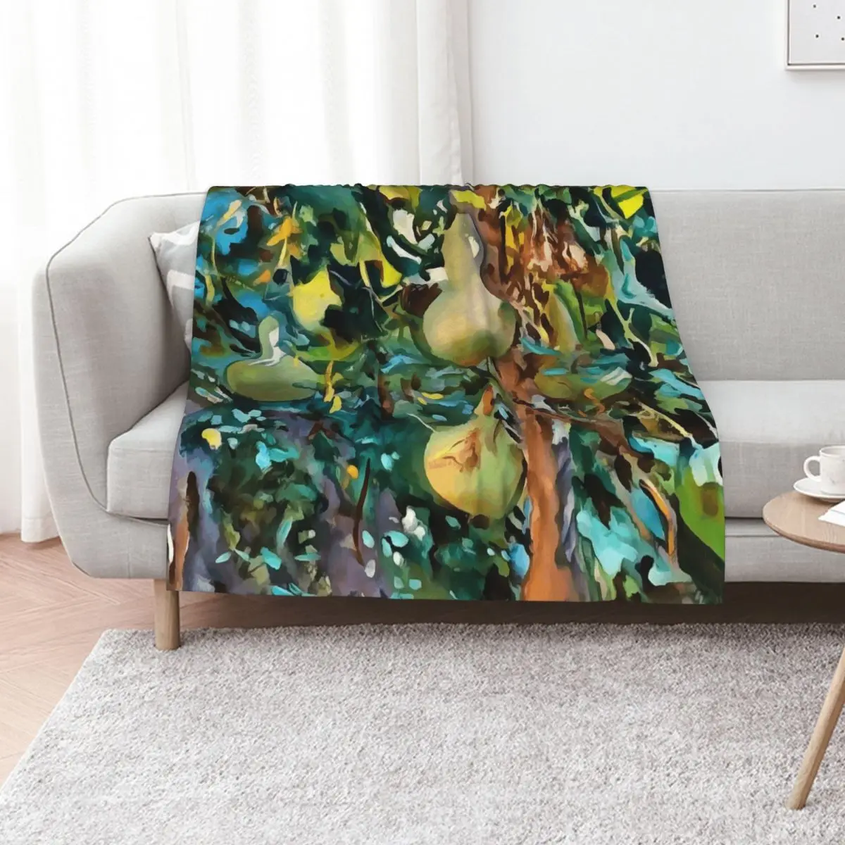 Gourds After John Singer Sargent Throw Blanket Hair Tourist Large Plaid blankets ands Single Blankets