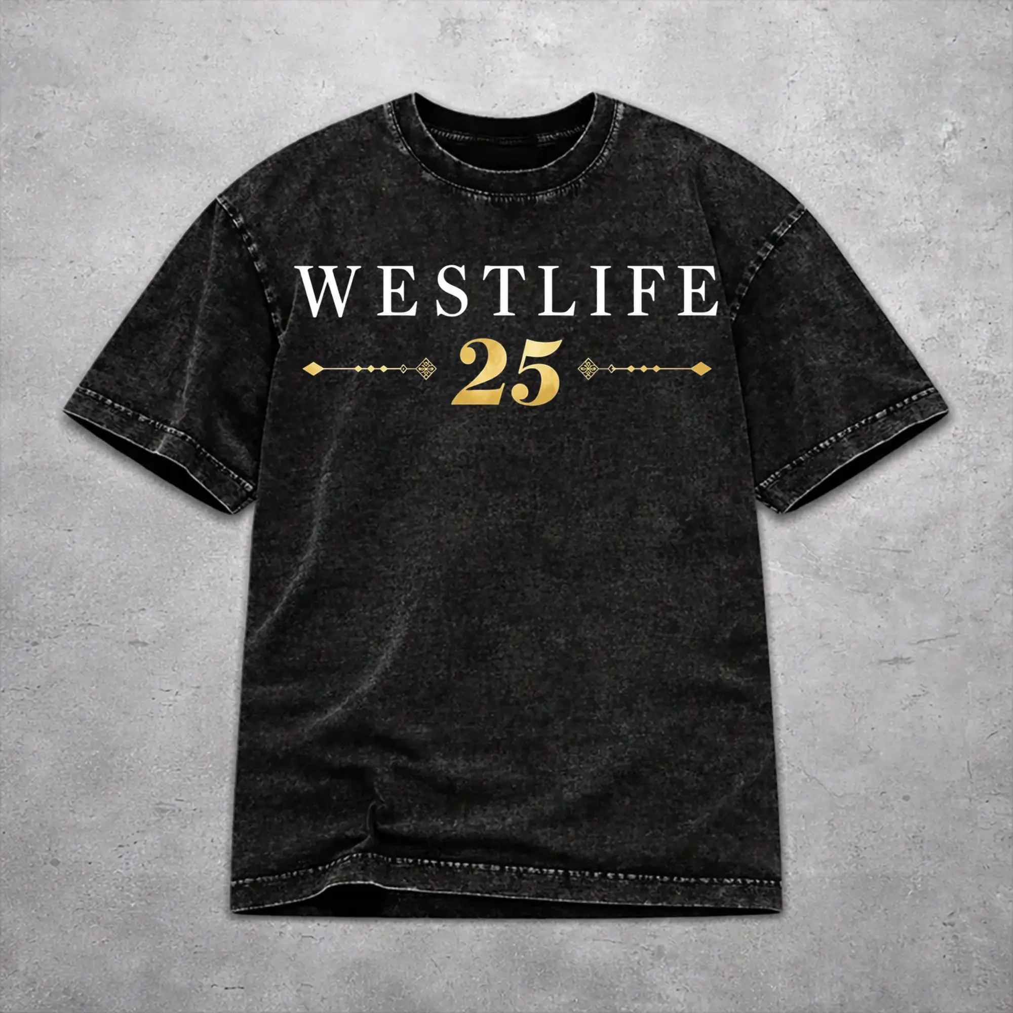 Casual Women Men Westlife 25th Anniversary Tour 2026 Tee Shirt Washed Style  T Shirts Apparel