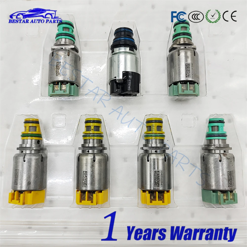 7PCS/Set 6T40E 6T40 6T45 6T50 6T45E Auto Transmission Solenoids Kit For Chevrolet Malibu Cruze Equinox For Buick Regal LaCrosse