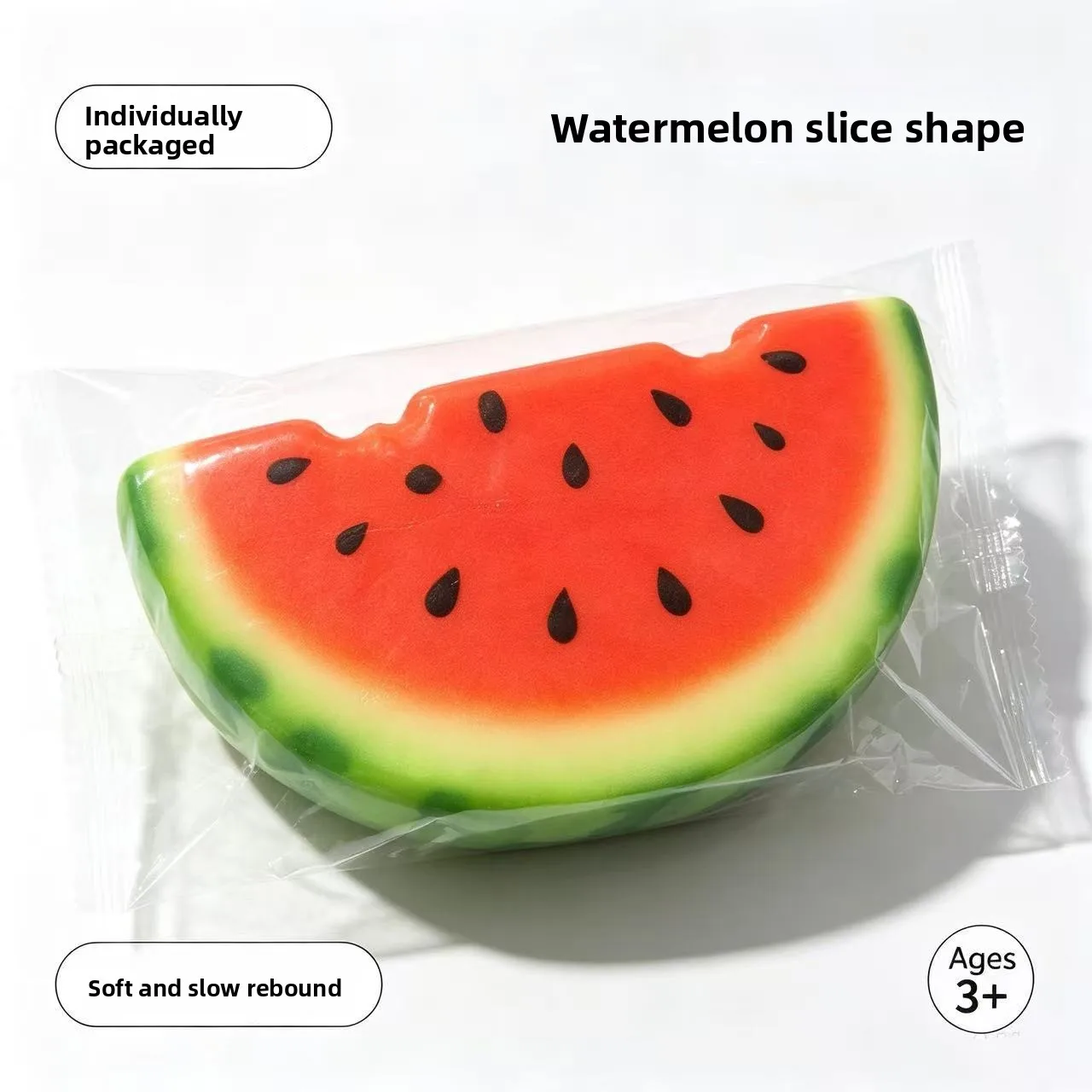 PU-Spielzeug mit langsamem Aufspringen, realistisches Wassermelonen-Spielzeug zum Quetschen zur Stresslinderung für Kinder und Erwachsene – Detail 5