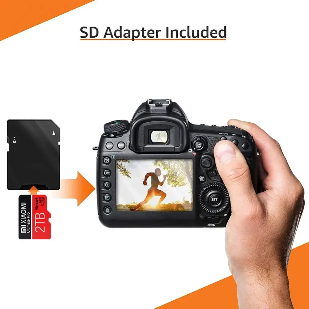 Xiapmi Memory Card Mini 128GB Micro Card Class 10 256GB U3 4K Ultra High Speed TF Flash SD Card 512GB 1TB 2TB For Camera PC