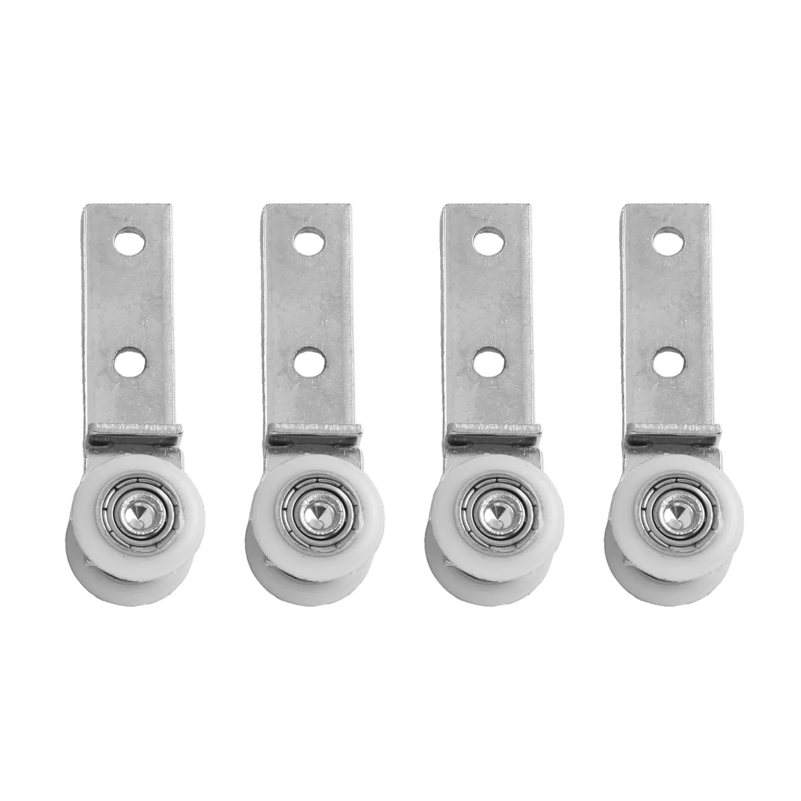 2PCS/4PCS Schiebetür Riemenscheiben Metall Lager Hängen Track Flaschenzug Mit Zwei Kunststoff Räder Für glatte Schiebetür Schrank