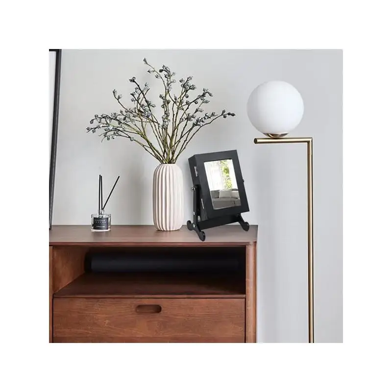 صندوق تخزين خزانة المجوهرات الصغيرة مع حامل - شاشة كونترتوب، لمسة نهائية سوداء لسهولة الوصول وأنيقة #4