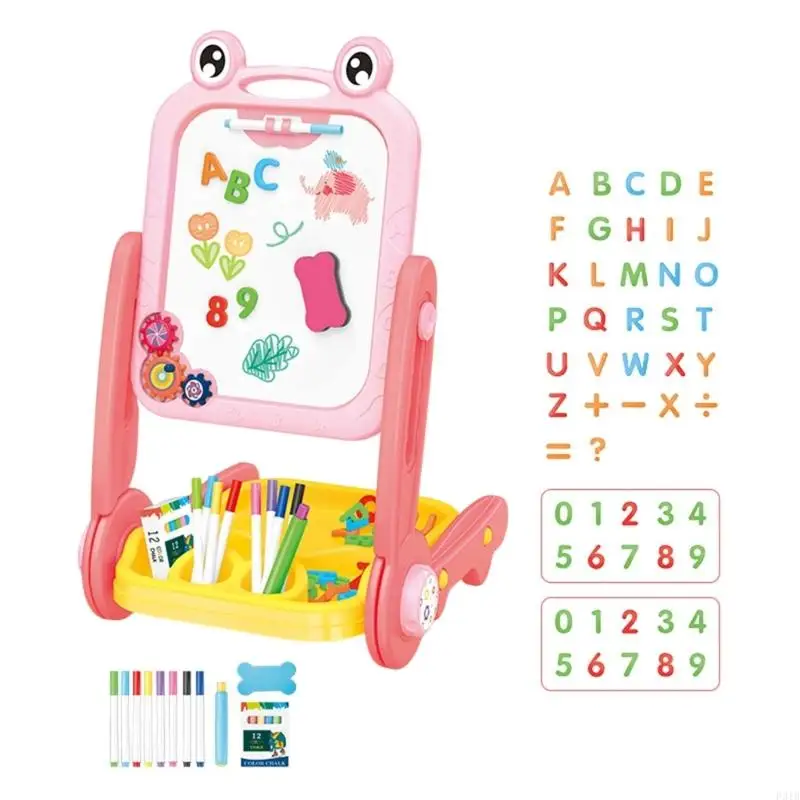 Drawing Board Double Sided Art Panel Easel Early Learning Toy For Kids P31B