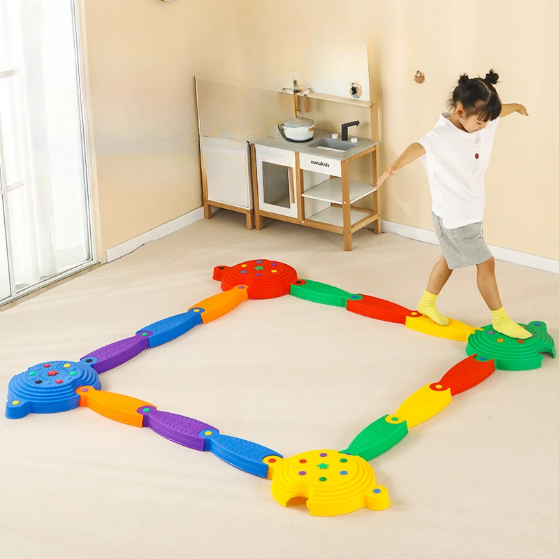 Children Fun Outdoor Toy Balance Stepping Stone Foot Tactile Sensory Integration Training Kids Sports Props Social Game Play Toy