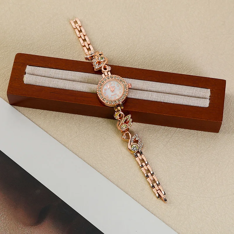 Женские простые браслеты с маленьким циферблатом и бриллиантами в виде лебедя, модные роскошные женские кварцевые часы reloj mujer