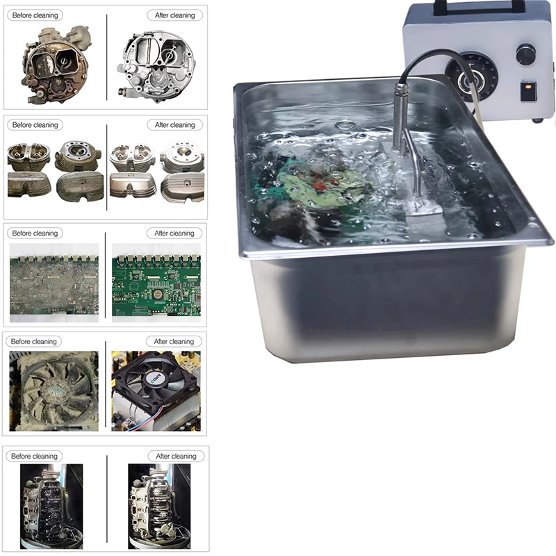 6-30L Macchina per la pulizia ad ultrasuoni per hardware, stampi e circuiti stampati. 300W/480W/600W opzionale