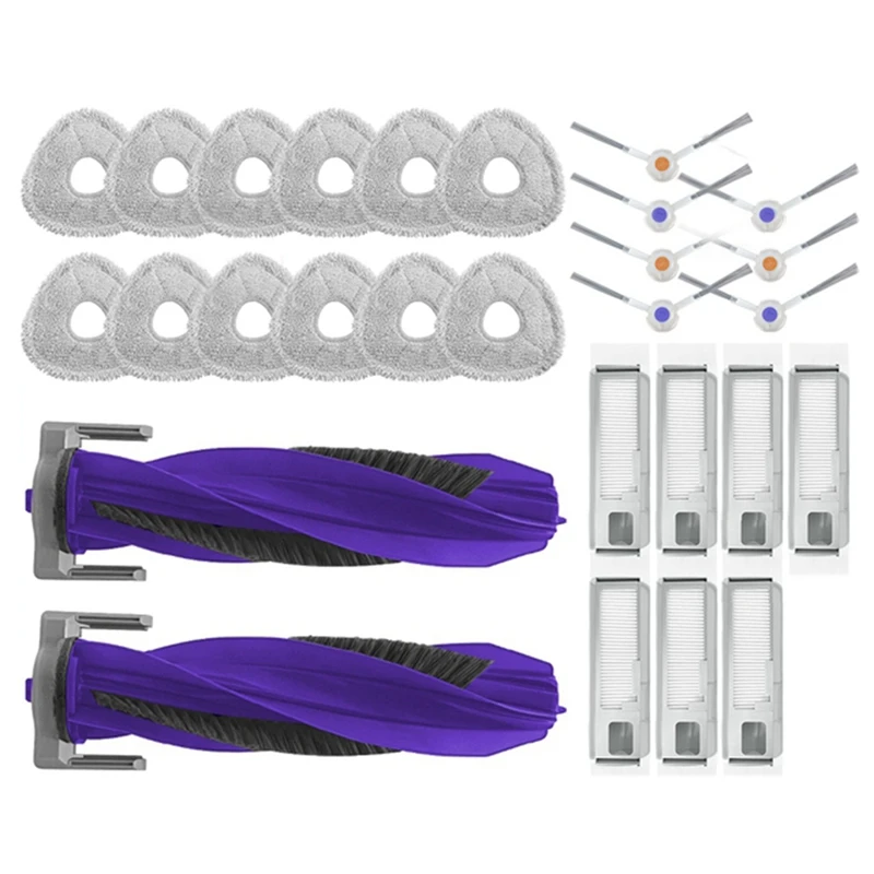 

A16F-For Narwal J4 Freo X Ultra J4 Lite Side Brush HEPA Filter Mop Cloth Pad Vacuum Cleaner Replacement Spare Accessories