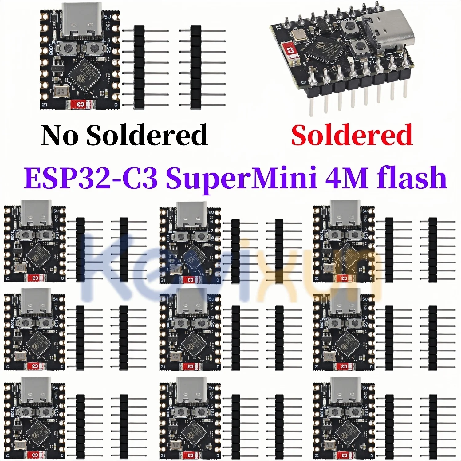 1-10PCS/ESP32 C3 Development Board Modules Mini Wifi BT Bluetooth Module  Processor  RISC-V ESP32-C3 SuperMini  4M flash Type-C