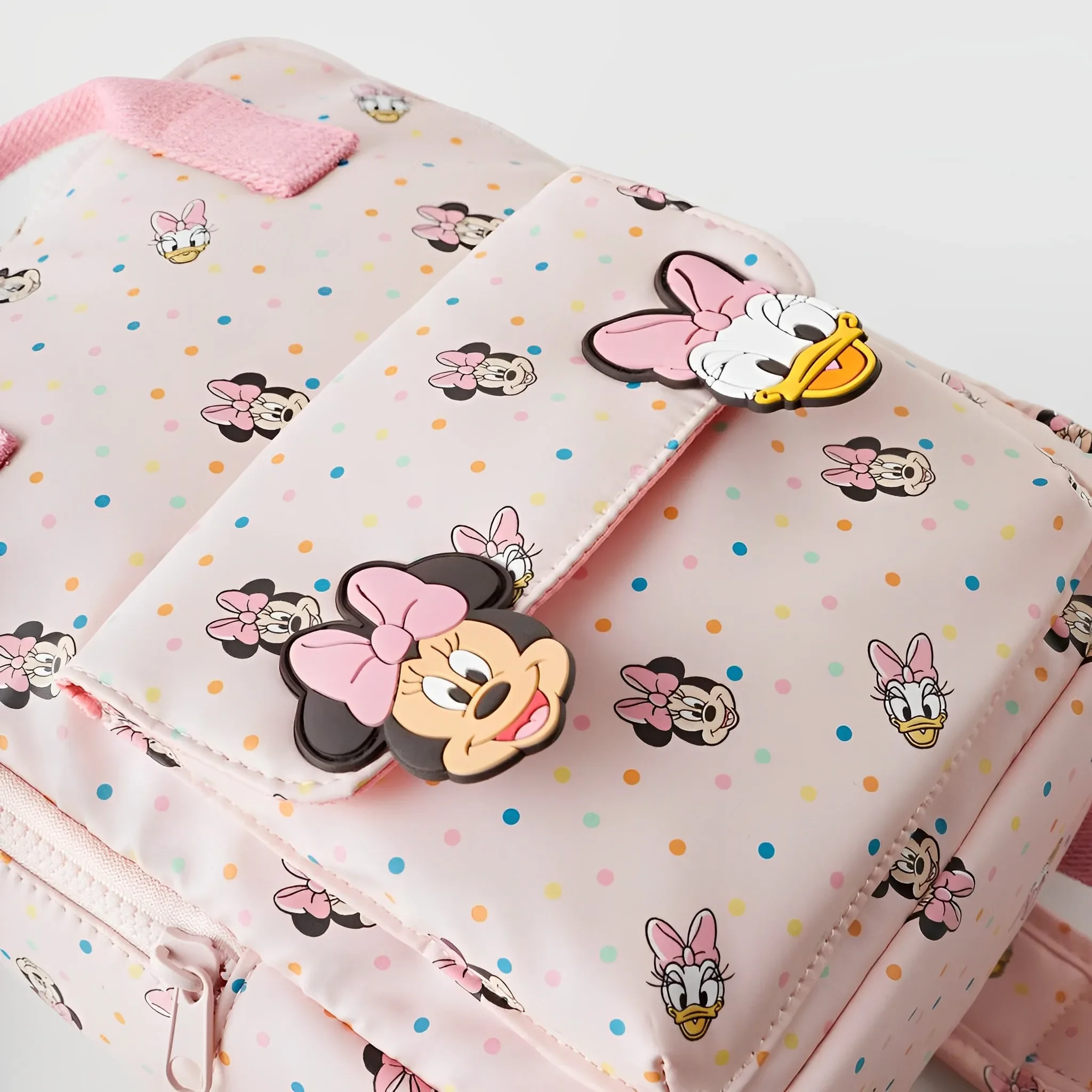 Disney Minnie Mickey Mouse Cartoon Cute Kids Children\'s Backpack Mini School Bag Pink Kindergarten Backpacks for Boys and Girls