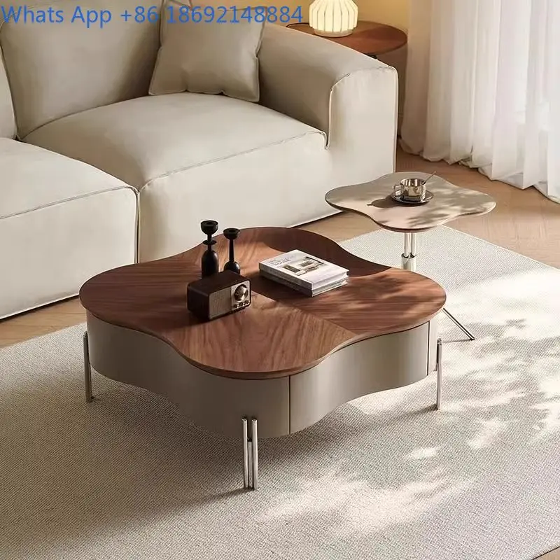 

Новый круглый небольшой квартирный ретро-стиль середины века, уникальный набор журнальных столиков для гостиной, домашнего использования, простой