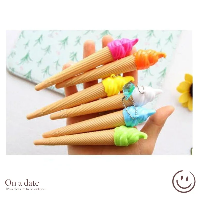 

Wholesale Cute Ice Cream Shape Gel Pens Ice Cream Student School Supplies Office Stationery Office Accessories