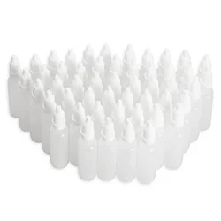 Compte-gouttes de jus liquide pour les yeux en plastique africain, lot de 50 pièces de 5m, 10ml, 15ml, 20ml, 30ml, 50ml et 100ml