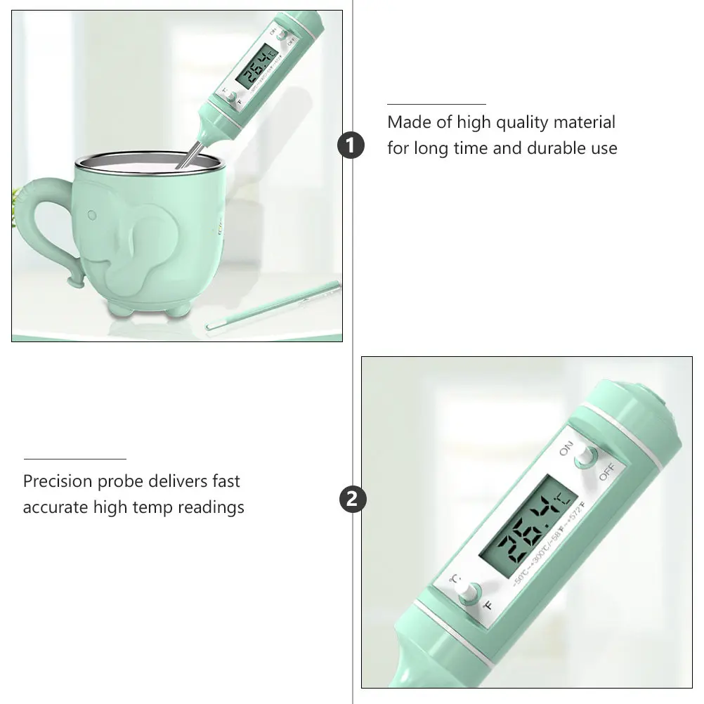 

Electronic Milk Fast Reading Cooking Thermometer For Meat Poultry Baking Food Water Temperature Measurement Kitchen Tool