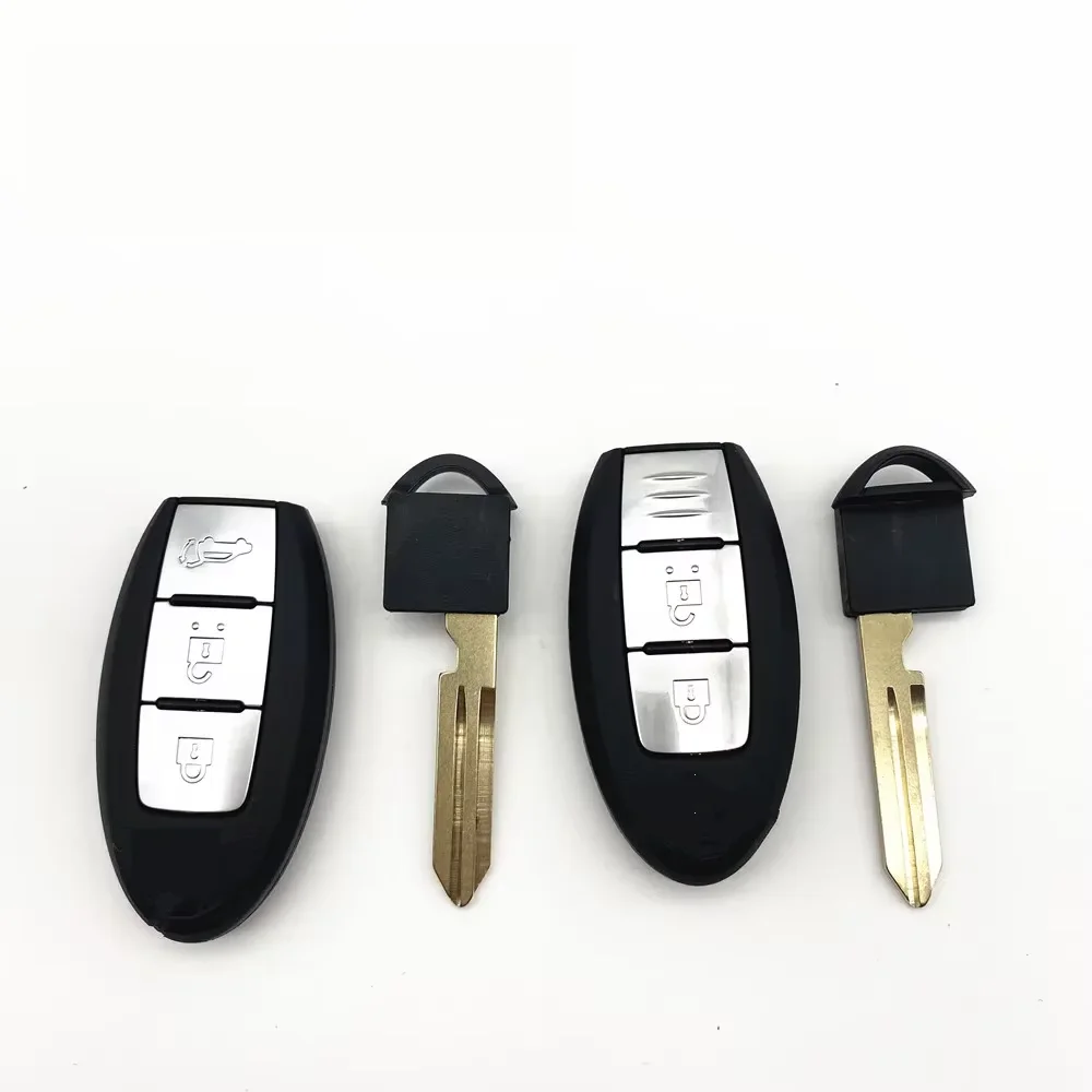 no logo 2/3 buttons Smart keyless Remote Car key Fob 433mhz 4A Chip For Nissa Xtrail X-Trail Qashqai 2014 2015 2016 2017