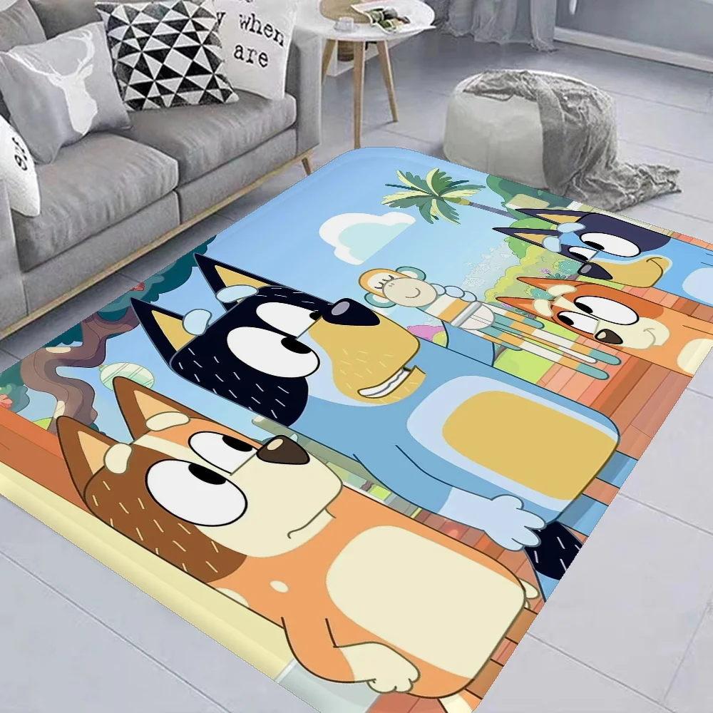 Cartoon B-Blueys Long Rugs Cheaper Anti-slip Modern Living Room Balcony Printed Bedside Area Rugs