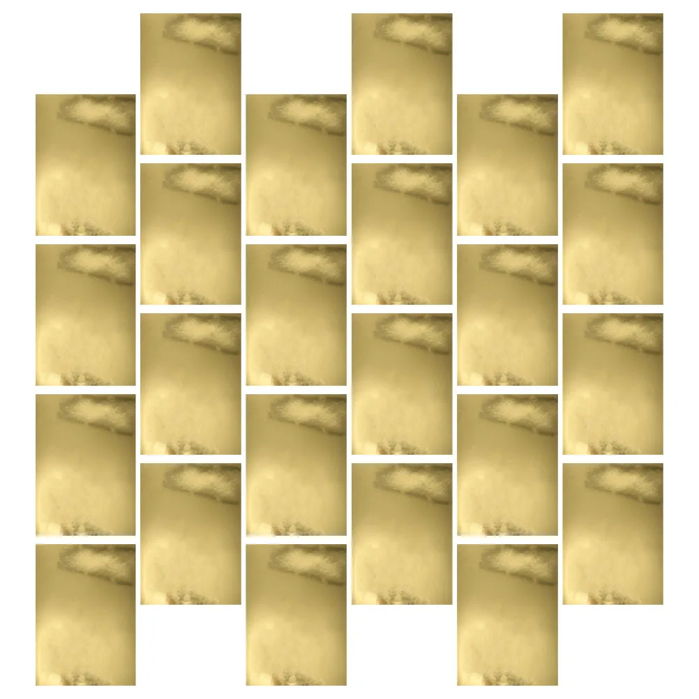 

60 Pcs Mirror Cardstock Paper for Crafting Origami Shaker Cards DIY Projects Foil Metal Gold Construction Handbook Jam