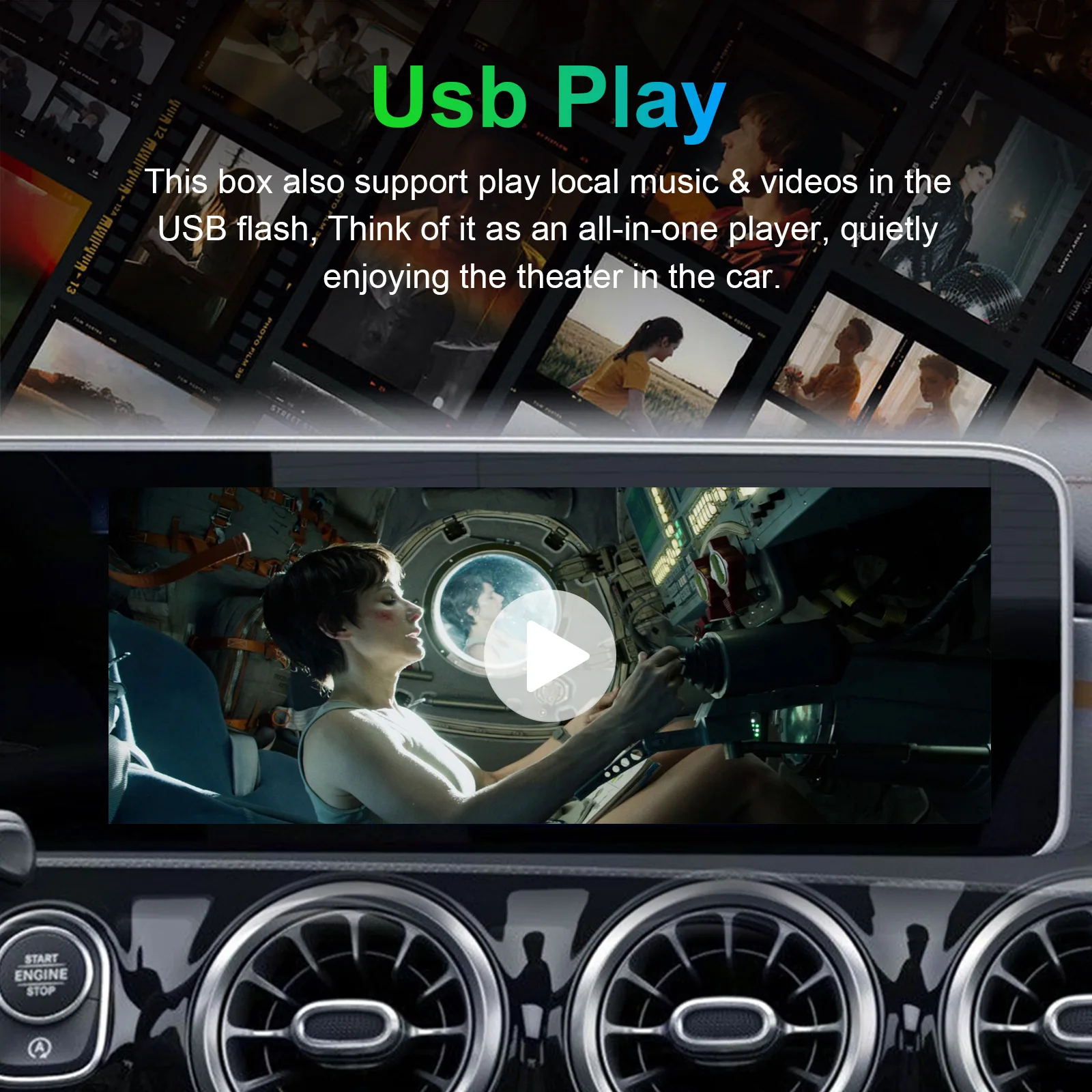CarPlay Box for NTG6.0 MBUX System Class A B C G V CLA CLS GLA GLB GLC GLE GLS Multimedia Upgrade Navigation