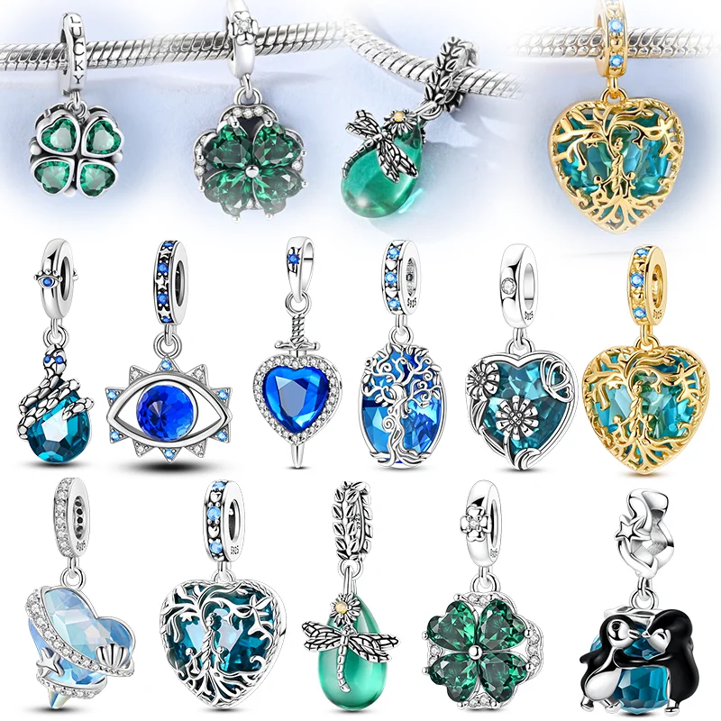 

Новые подвески из серебра 925 пробы: змея, пингвин, дерево жизни для оригинального браслета, подарок для женщин, DIY