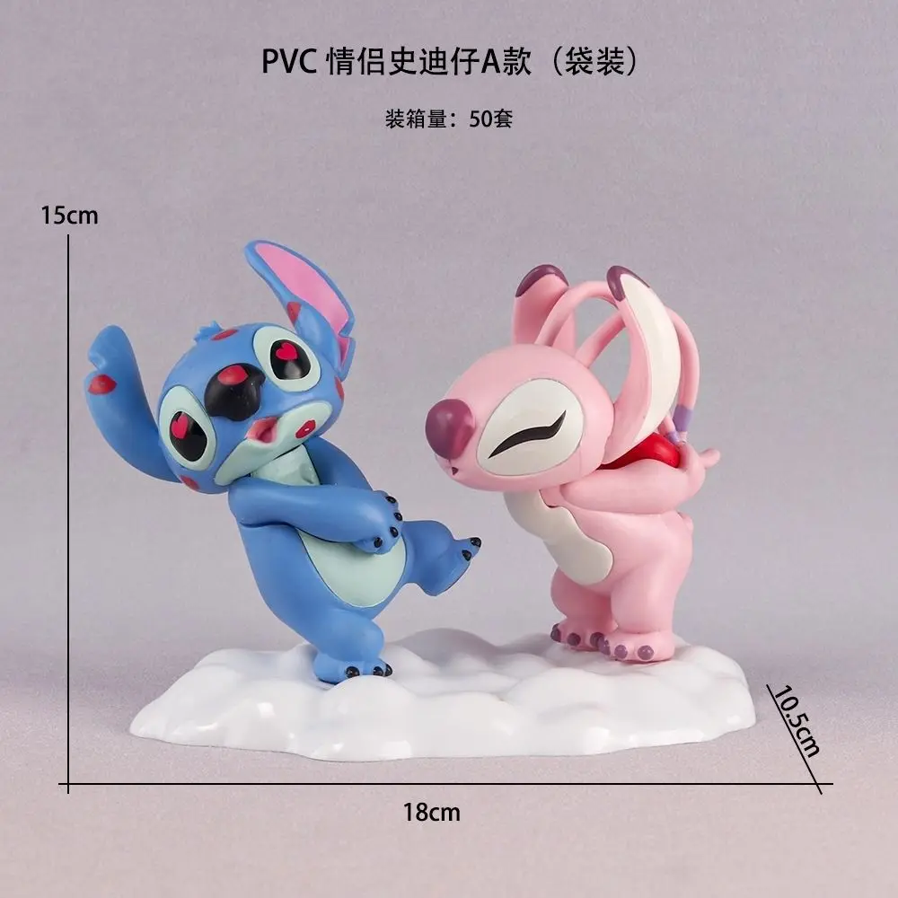 Disney bonito dos desenhos animados ponto anjo figura casal presente do dia dos namorados boneca mesa ornamento criativo acessórios do carro presente do feriado