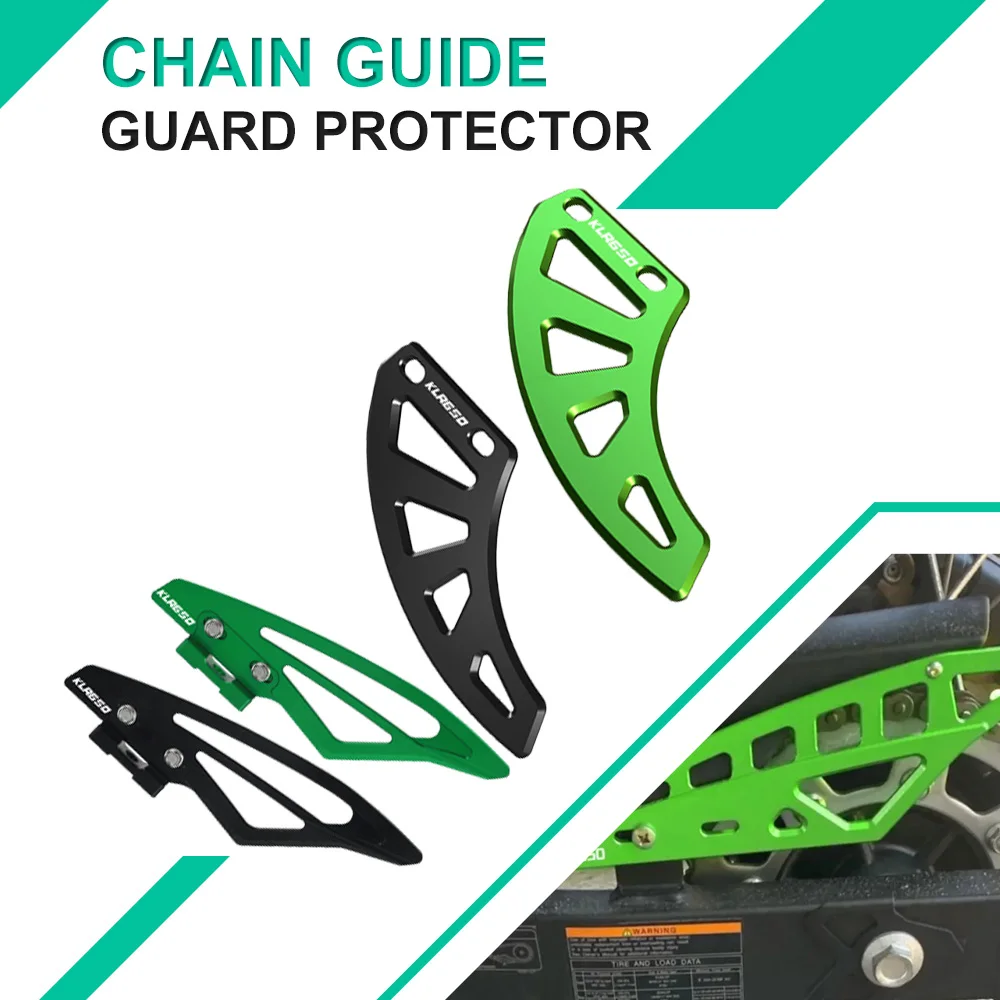 For Kawasaki KLR650 KLR 650 E 2008 - 2012 2013 2014 2015 2016 2017 2018 Motorcycle Accessory Chain Guide Guard Protector Kit