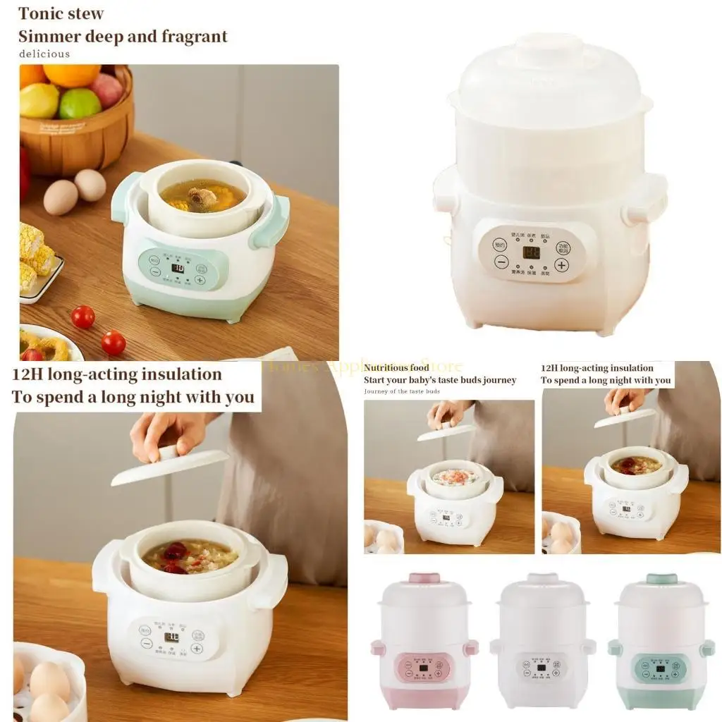 요리 죽 및 스튜를위한 안전 기능을 갖춘 D0ab 전기 소형 쿠커