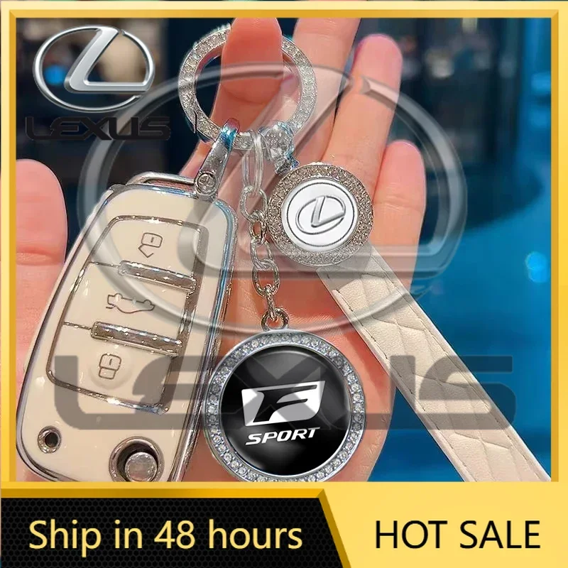 

High Quality Car Logo Keychain Zinc Alloy Keyring For Lexus F SPORT LBX NX RX 350h 450h ES UX 300e GS GX IS LS LX CT LC RC GX460