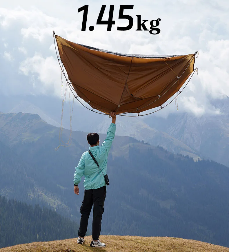 3F UL TAICHI 1 Person No-See-Um 3 Season/4 Season Camping 15D Silicon Coated Tent