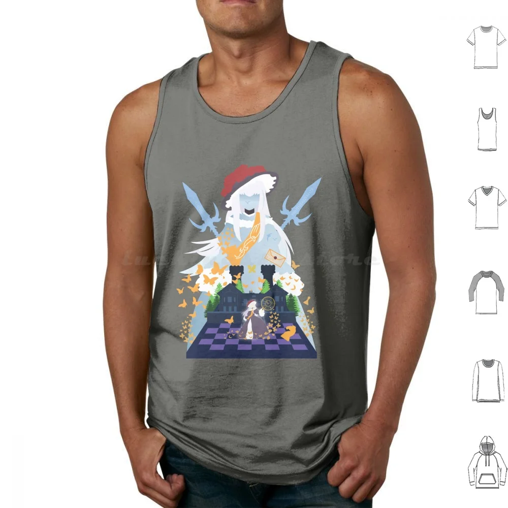 Virgillia Negative Space Tank Tops Vest Sleeveless Virgillia Umineko Beatrice