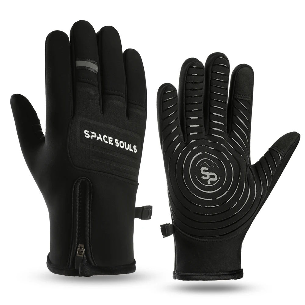 Guanti invernali unisex caldi Guanti touch screen antivento resistenti al freddo per sport all'aria aperta Corsa Ciclismo Sci