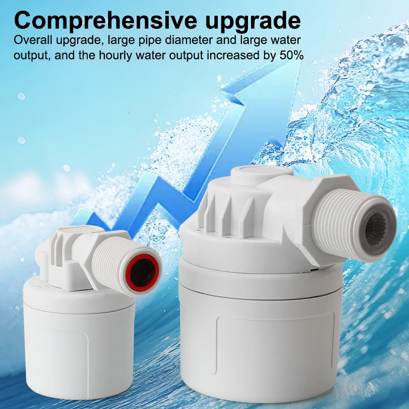 1pcs Automatic Water Level Control Valve Float Ball Valve Storage Tank Tower Float Ball Switch Inlet Valve Automatically Stops