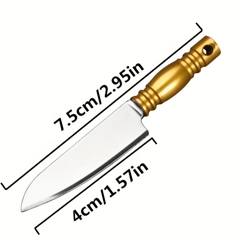 Mini Color Kitchen Knife Outdoor Camping Knife Portable Keychain Pendant Sharp Fruit Knife Carry-on Gift Open Delivery Tool