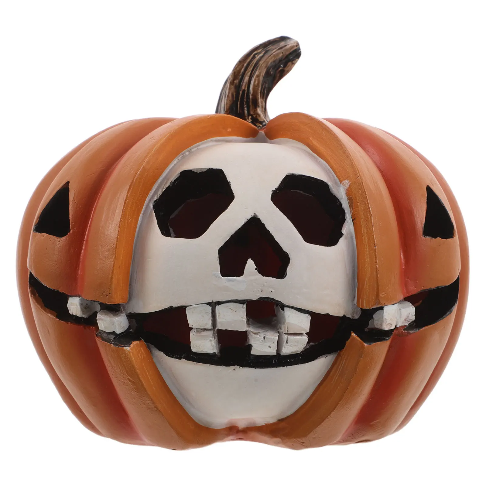 

Halloween Resin Pumpkin Skull Sculpture Gothic Style Pumpkin Skull Decor Home Table Centerpiece Halloween Pumpkins