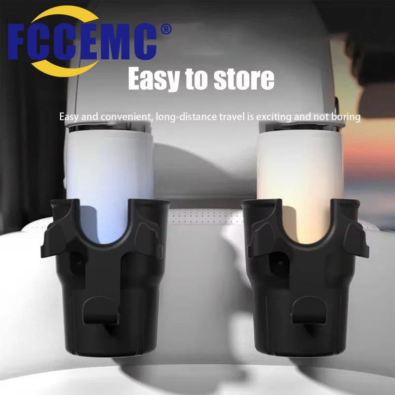 Back Seat Cup Holder Car Cup Holder Seat Back Organizer Multifunctional Console Center Bottle Rack Attachment For Auto Air Ven