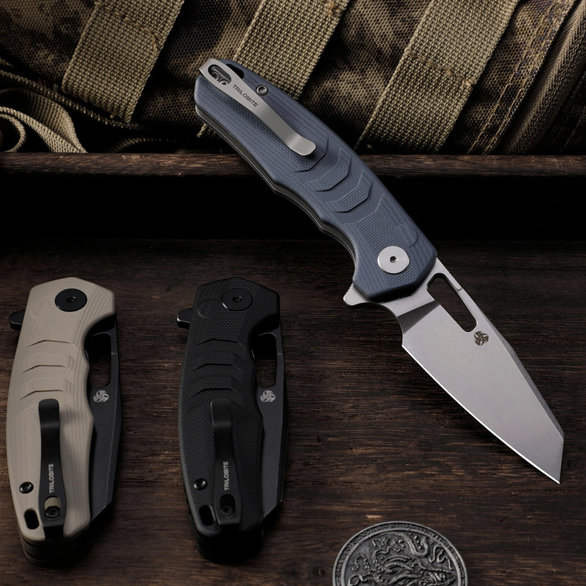 Petrified Fish PFE17 Folding Knife Pocket Knife Folding edc Knife Utility Multi-tool Blade Coltello Camping Cutting Tool