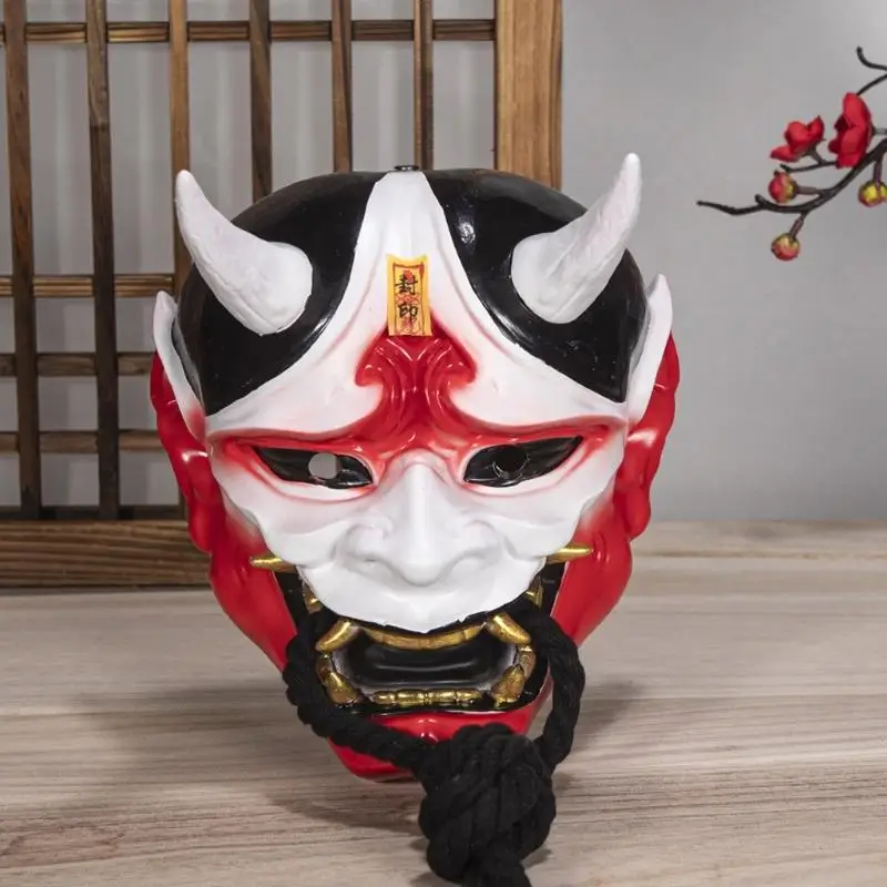 49MF หน้ากากสยองขวัญญี่ปุ่นหน้ากากหน้ากากชุดฮาโลวีนหน้ากากเต็มหน้าหน้ากาก