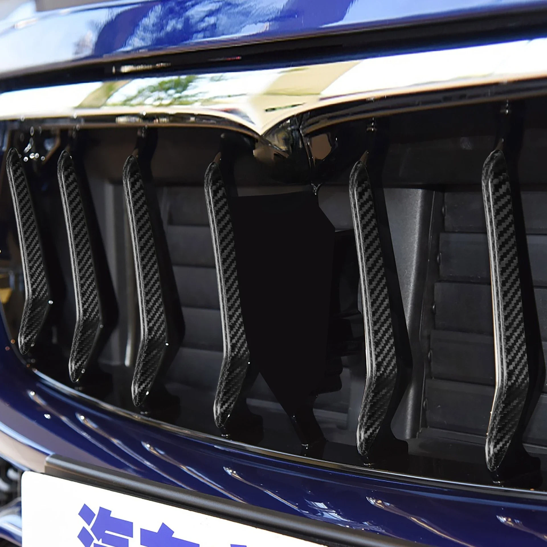 For Marsalati Levant China Net Decoration Car Carbon Fiber Modified Exterior Accessories