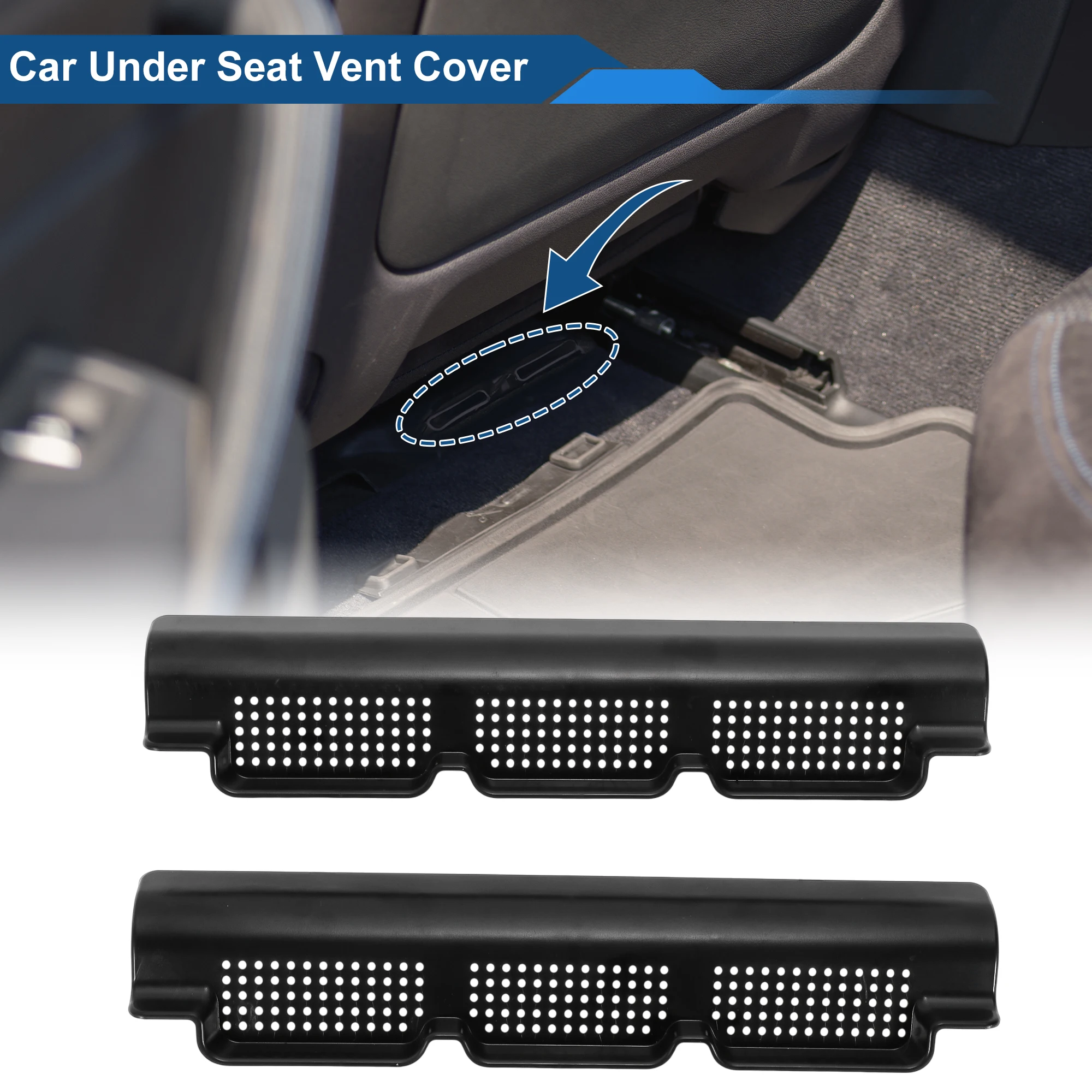 UXCELL Under Seat Air Outlet Protection Cover for Mercedes-Benz GLE-Class 20-25 Rear Seats Backseat Floor Air Vent Cover Air
