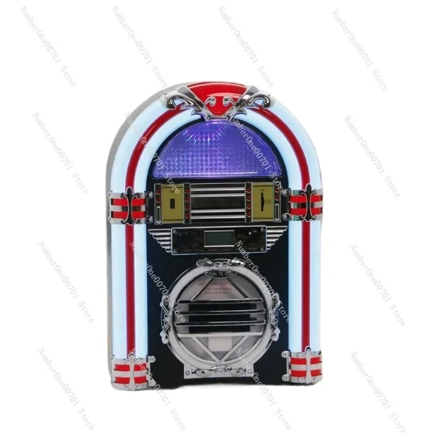 

Version Vintage Bluetooth CD Jukebox Jukebox Speaker Led Color Changing Light Audio Restaurant Decoration