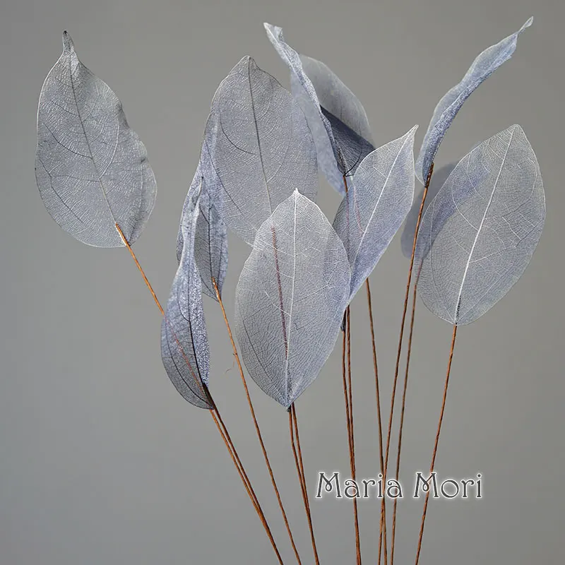 Heimdekoration, Lucency-Blätter, natürliche Blattader, unsterbliche künstliche Blumen, Hochzeit, Tischdekoration, Drahtstiel – Detail 23